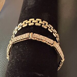Gold Tone Bracelet Set